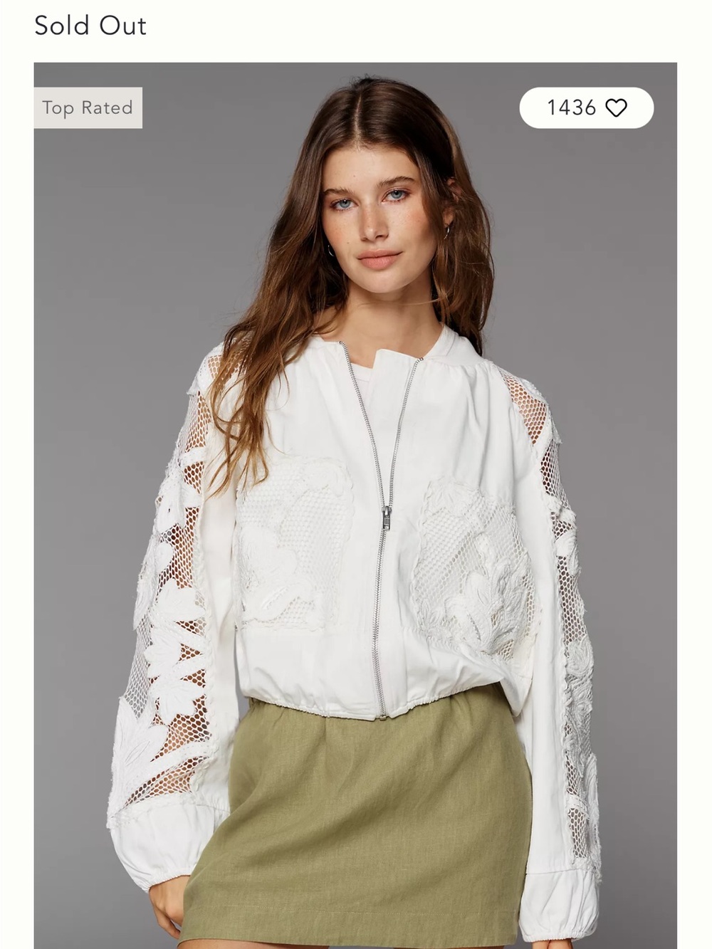 By Anthropologie Floral Embroidered Bomber Jacket